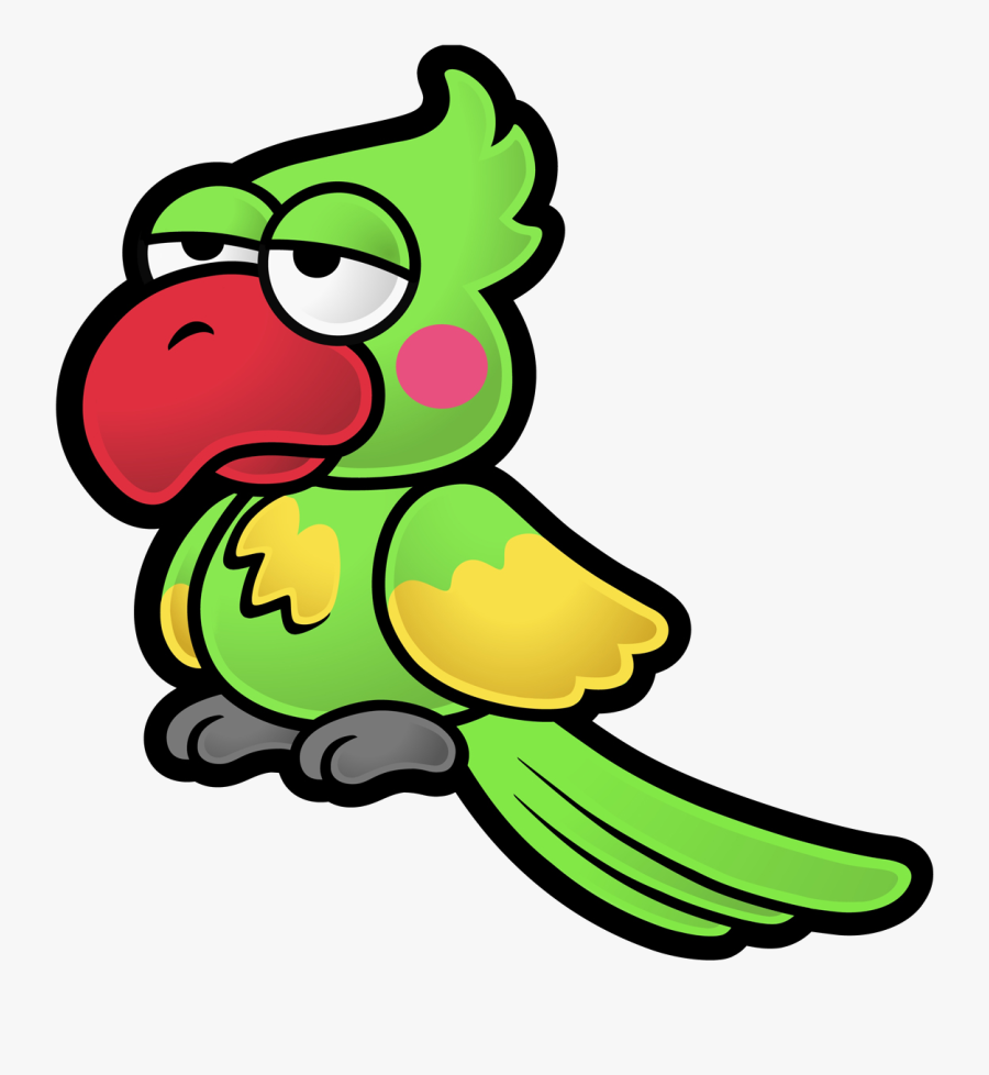Cartoon Door Png - Paper Mario Ttyd Parrot, Transparent Clipart