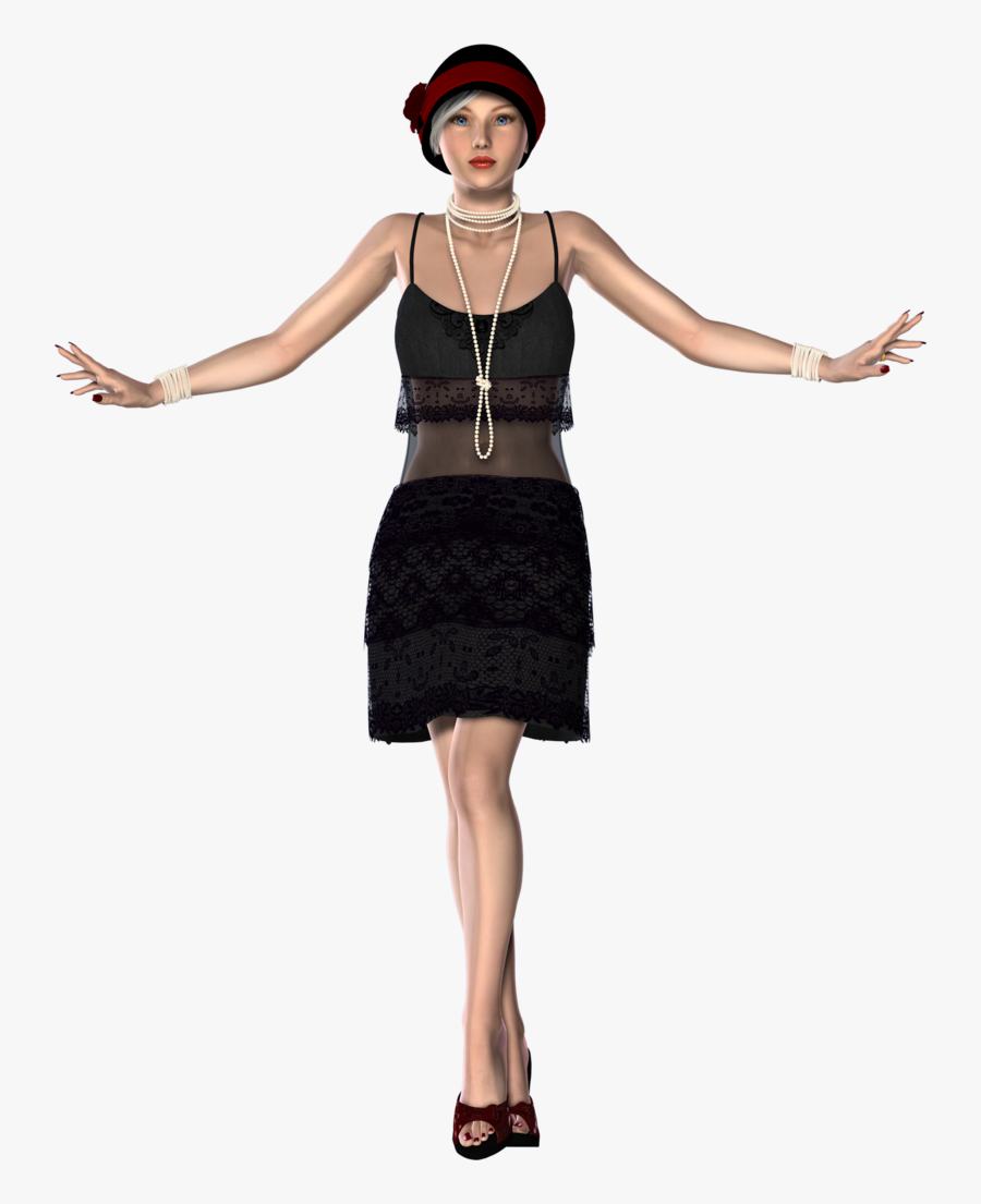 1920s Girl Png Jpg Royalty Free Download - 1920 Woman Png, Transparent Clipart