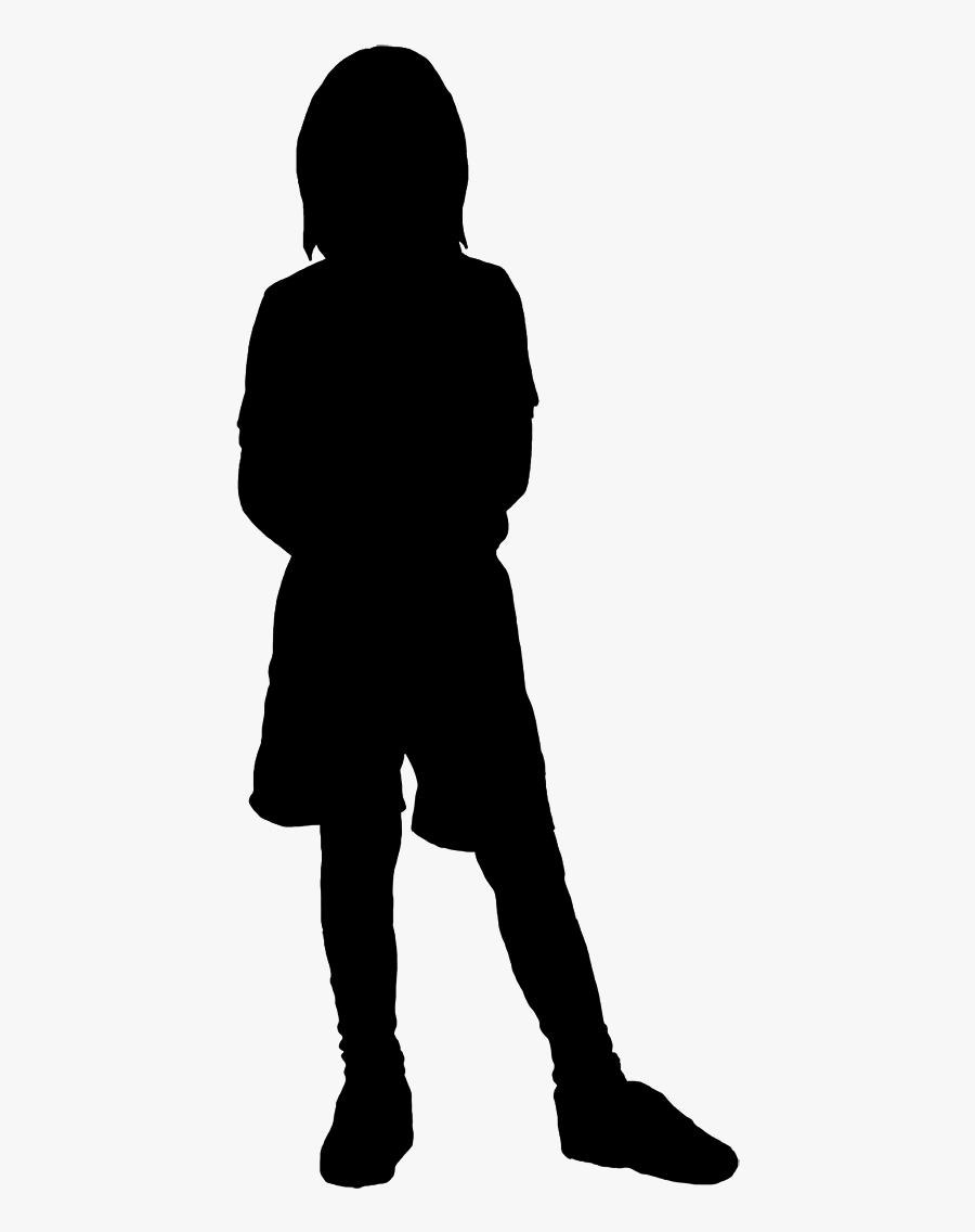 Silhouettes Of Children - Kid Silhouette Png, Transparent Clipart