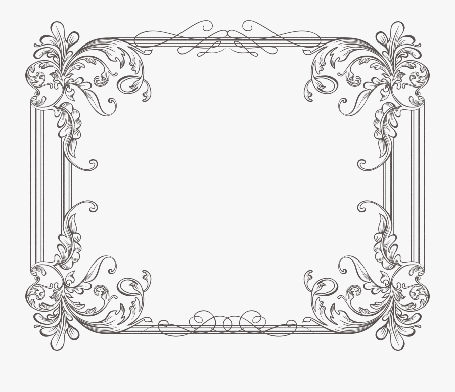 Ornament Clipart Certificate - Wedding Invitation Frames And Borders, Transparent Clipart