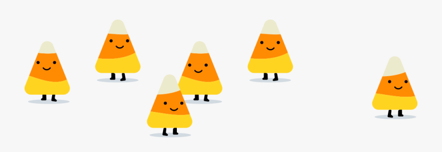 Skeletons Definitely Add To The Spookiness Of Halloween - Transparent Background Candy Corn Clipart Transparent, Transparent Clipart