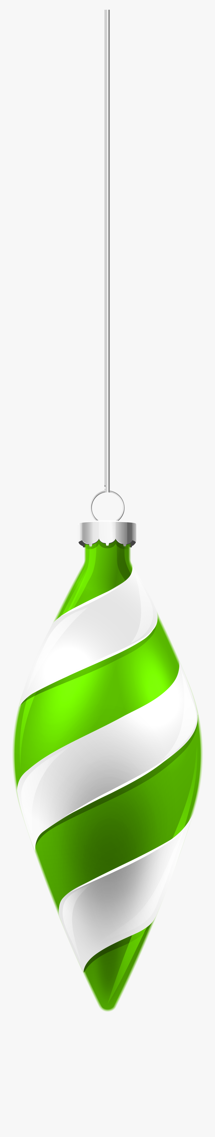 White And Green Christmas - Lampshade, Transparent Clipart