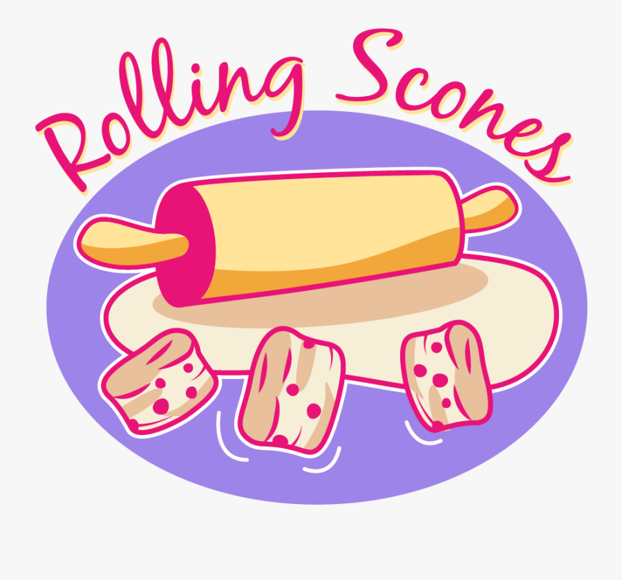 Clip Art Clip Art Bakery - Rolling Scones, Transparent Clipart