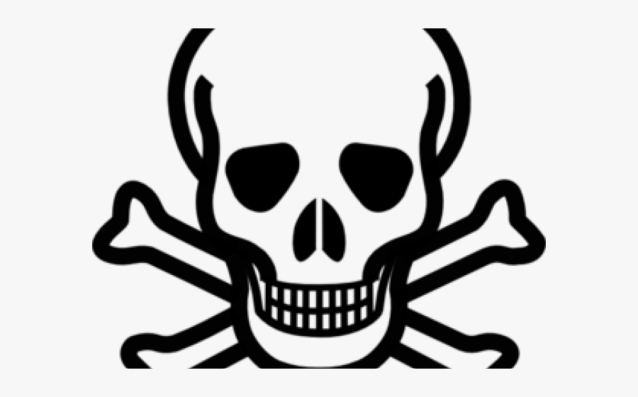 Transparent Spooky Scary Skeletons Png - Cross Skull And Bones, Transparent Clipart