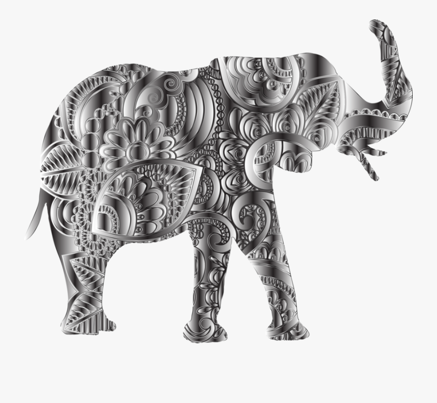 Indian Elephant, Transparent Clipart