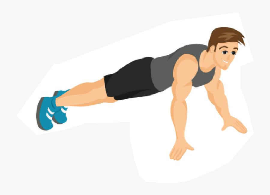 Pose Image - Press Up, Transparent Clipart