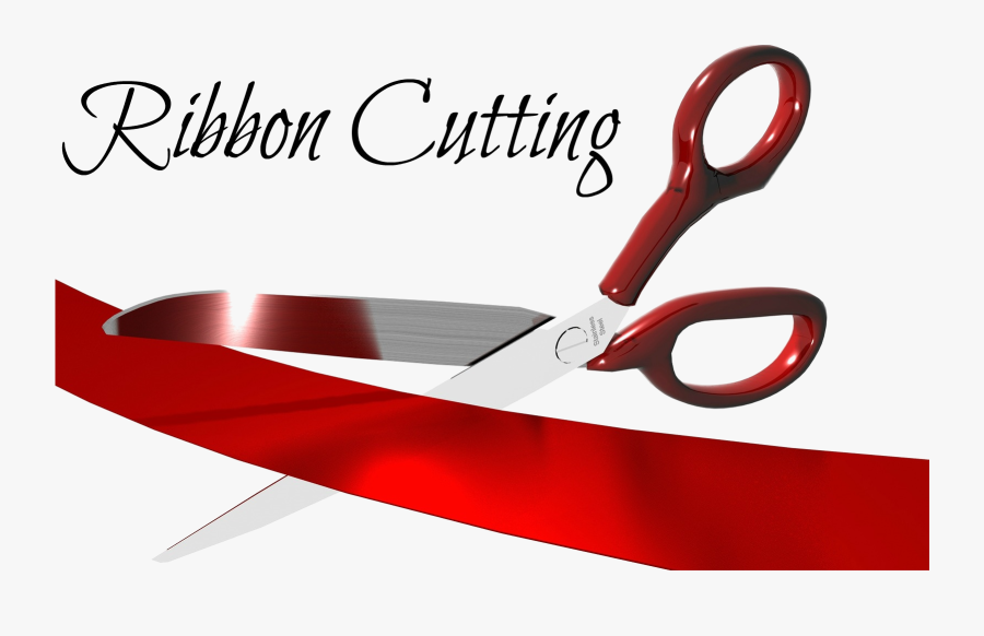 Transparent Grand Opening Clipart - Scissors Ribbon Cutting Ceremony, Transparent Clipart