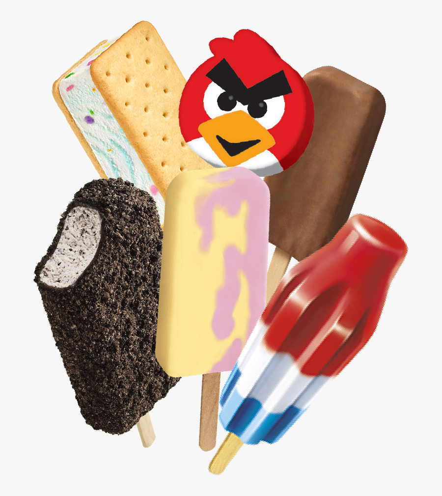 Transparent Kid Push Up Clipart - Angry Bird Ice Cream, Transparent Clipart
