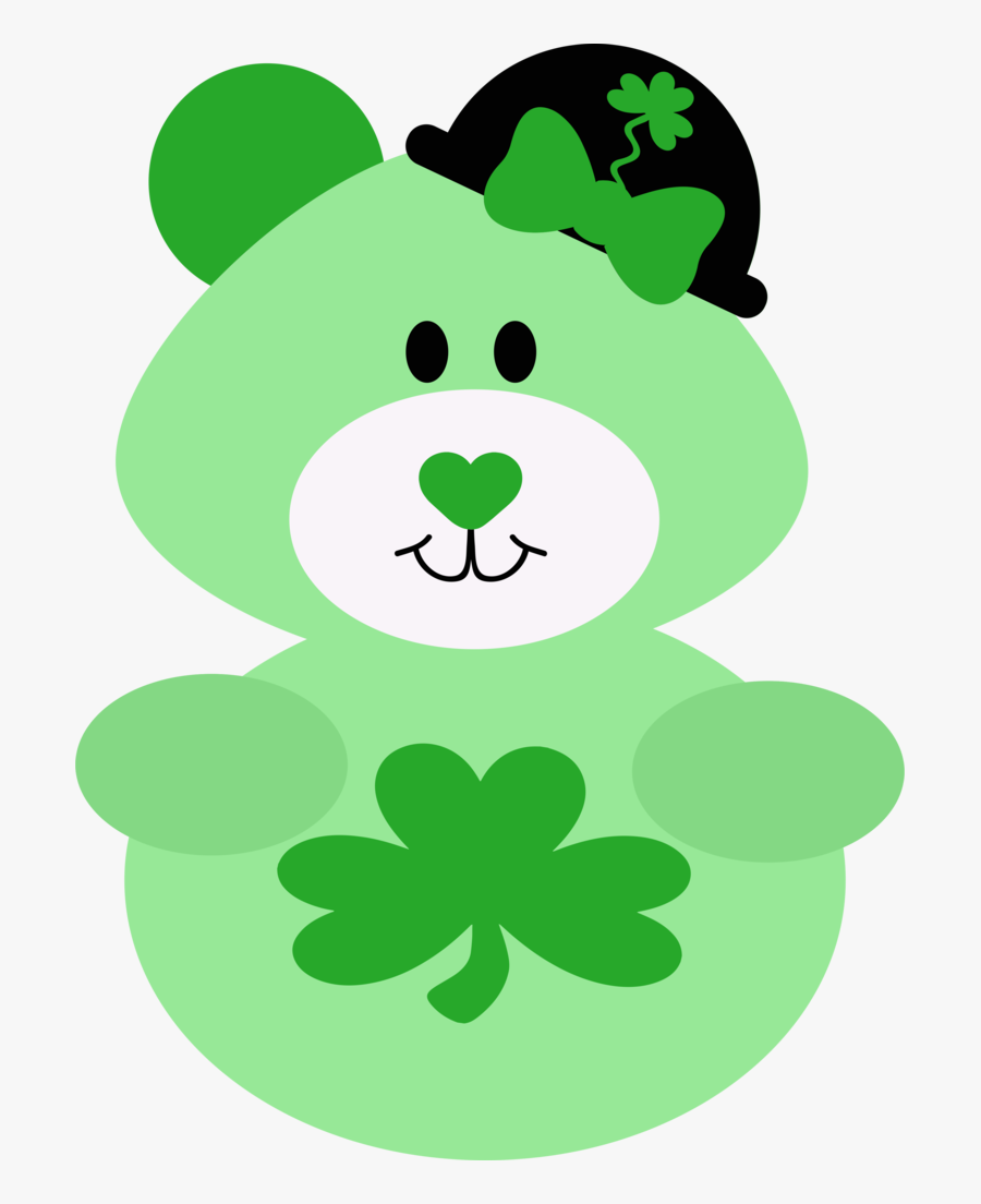 Shamrock Bear Albb Blanks - Cartoon, Transparent Clipart