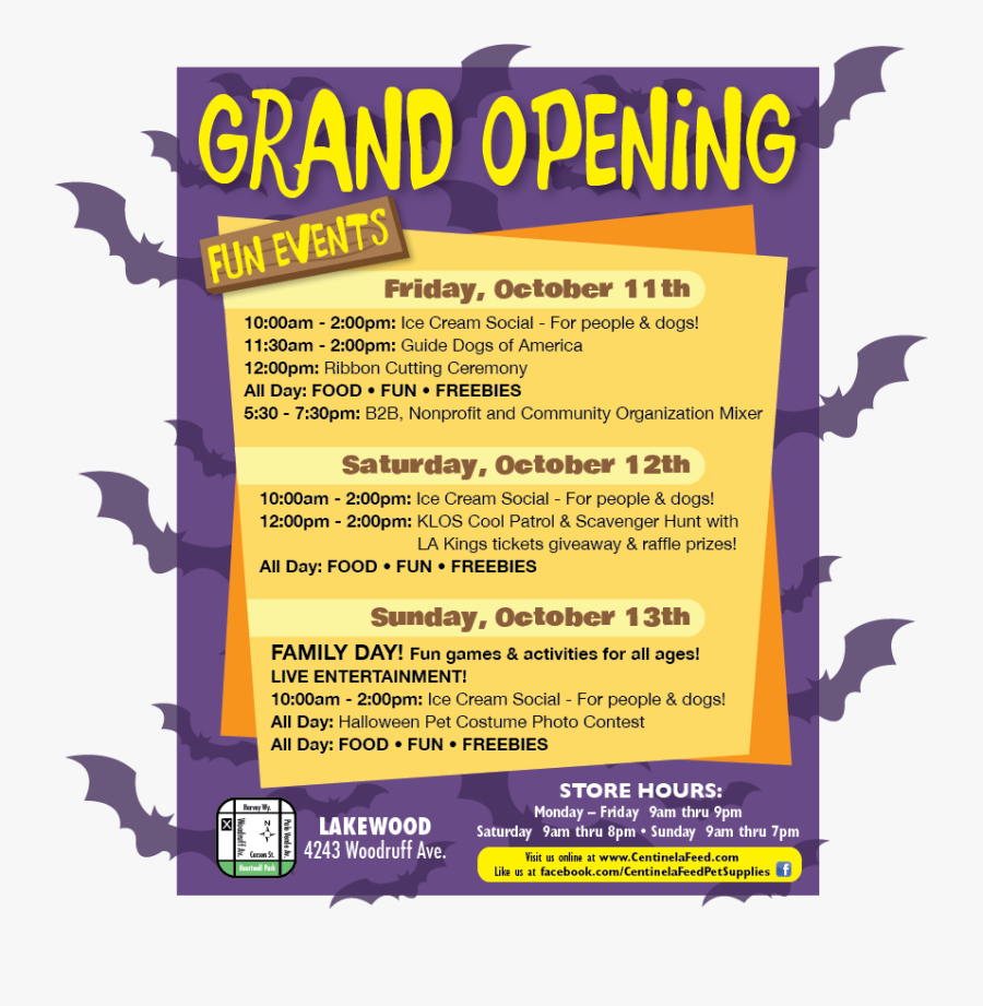 Clip Art Flyer Pet Shop - Pet Store Grand Opening, Transparent Clipart