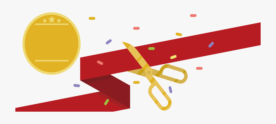 Clipart Scissors Ribbon - Scissors Ribbon Cutting Ceremony Png, Transparent Clipart