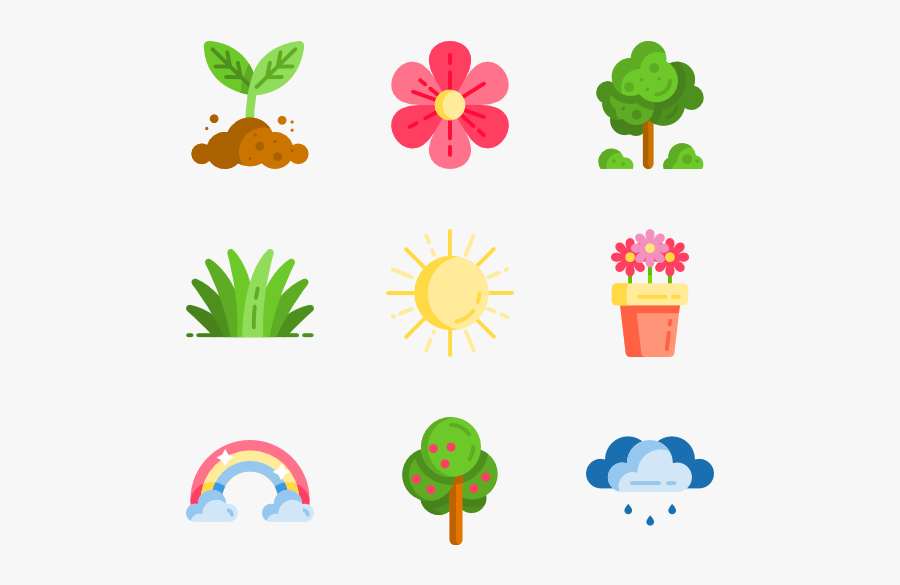 Clip Art Season Icons, Transparent Clipart