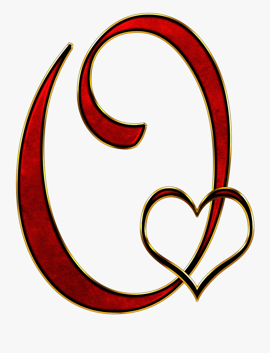 O Letter Transparent - O Letter In Heart, Transparent Clipart