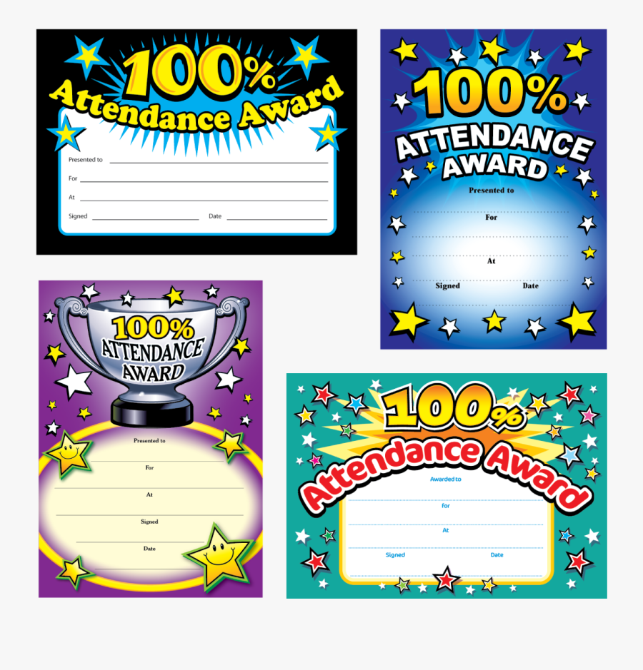 Attendance Certificates, Transparent Clipart