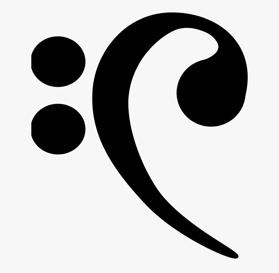 Bass Clef Staff Clipart - Circle, Transparent Clipart