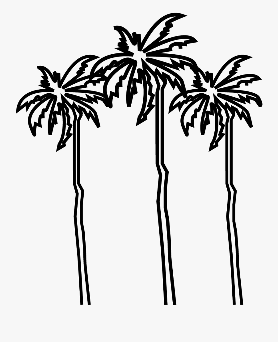 Guadeloupe Palm Trees, Transparent Clipart