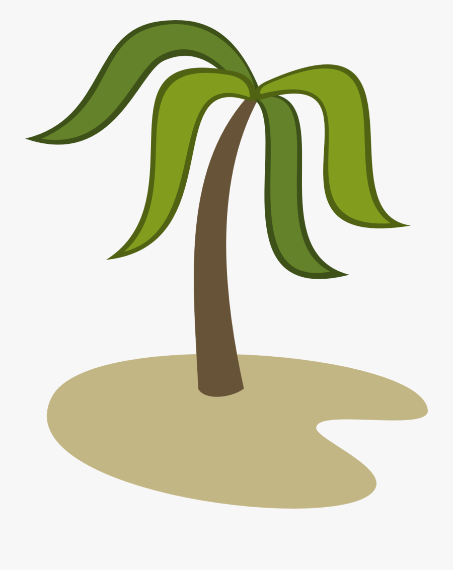 Palm Tree Sand - Palm Tree Cutie Mark, Transparent Clipart