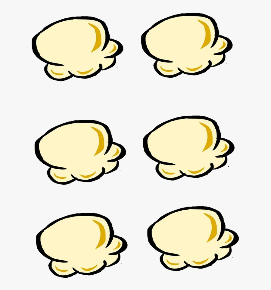 Popcorn Border Clipart Free Best Transparent Png - Popcorn Words Template, Transparent Clipart