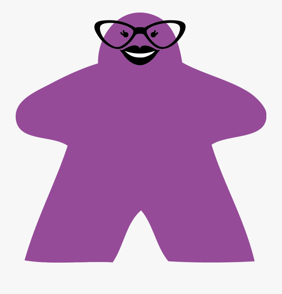 Purple Meeple, Transparent Clipart