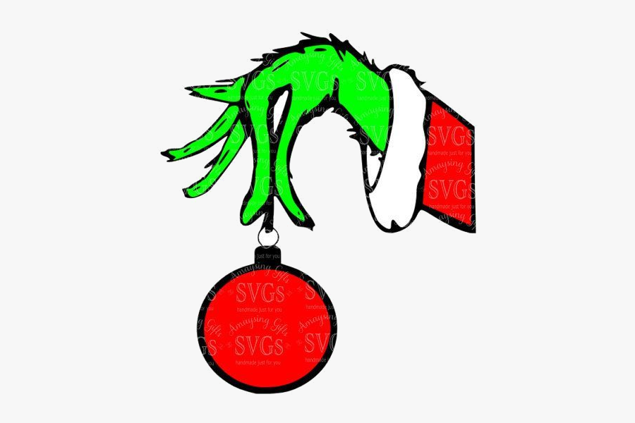 Christmas Ornament Image Result For Grinch Hand Holding - Grinch Hand Clipart, Transparent Clipart