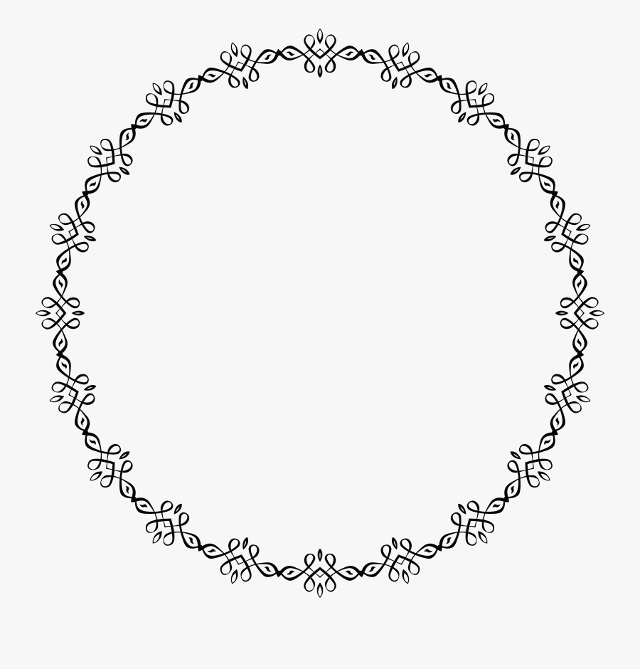 Ekg Clipart Border - Black And White Circle Border Transparent, Transparent Clipart