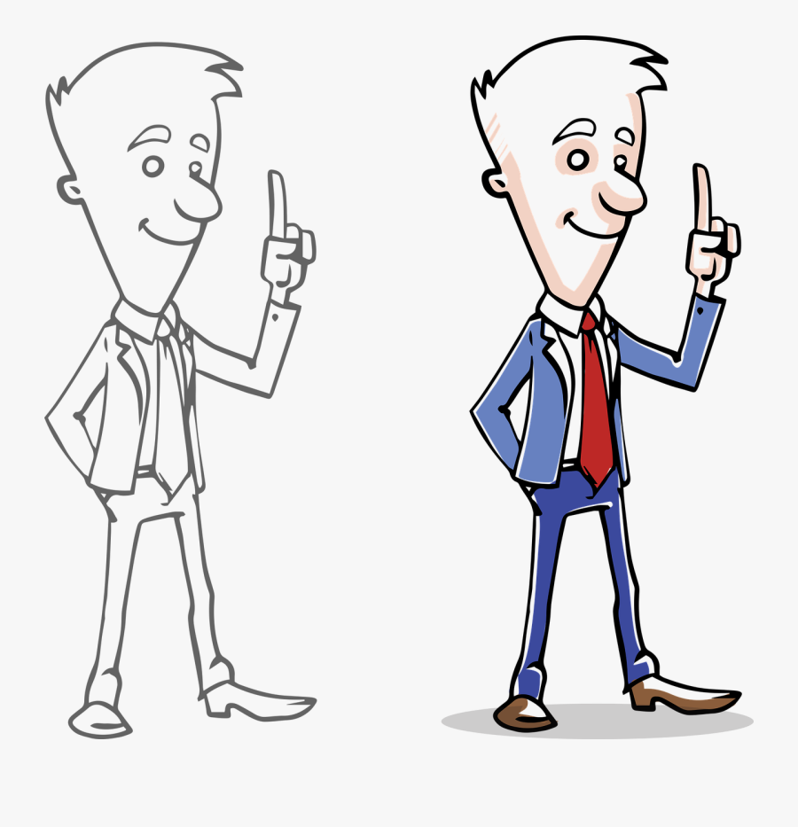 Transparent Short Person Clipart - Transparent Background Cartoon Man Png, Transparent Clipart
