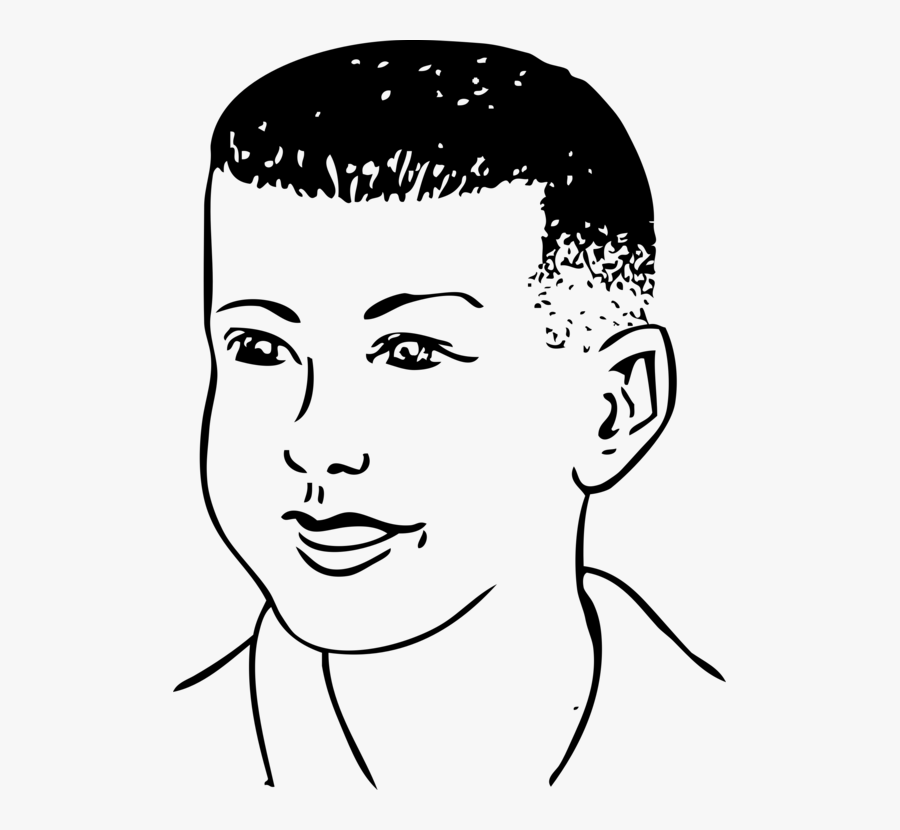 Emotion,hairstyle,art - Boys With Short Hair Clipart, Transparent Clipart