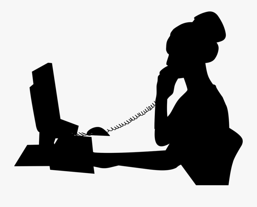 Meeting - Call Center Silhouette, Transparent Clipart