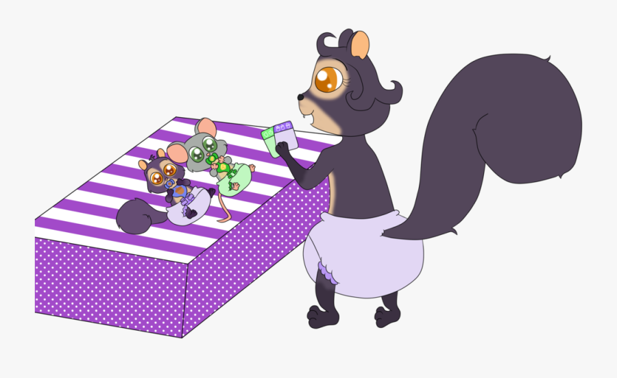 Baby Surly And Buddy"s Diaper Change By Bokeol - Nut Job Diapers, Transparent Clipart