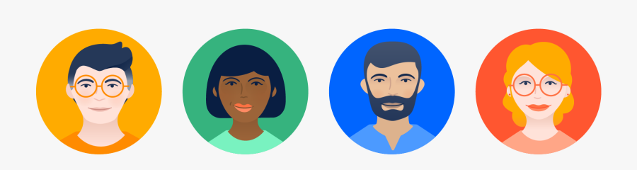 Atlassian Meeples, Transparent Clipart