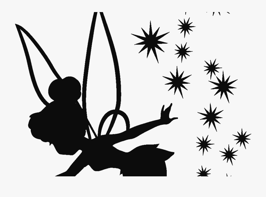 Tinker Bell Wendy Darling Silhouette Drawing Pixie - Tinkerbell Silhouette, Transparent Clipart