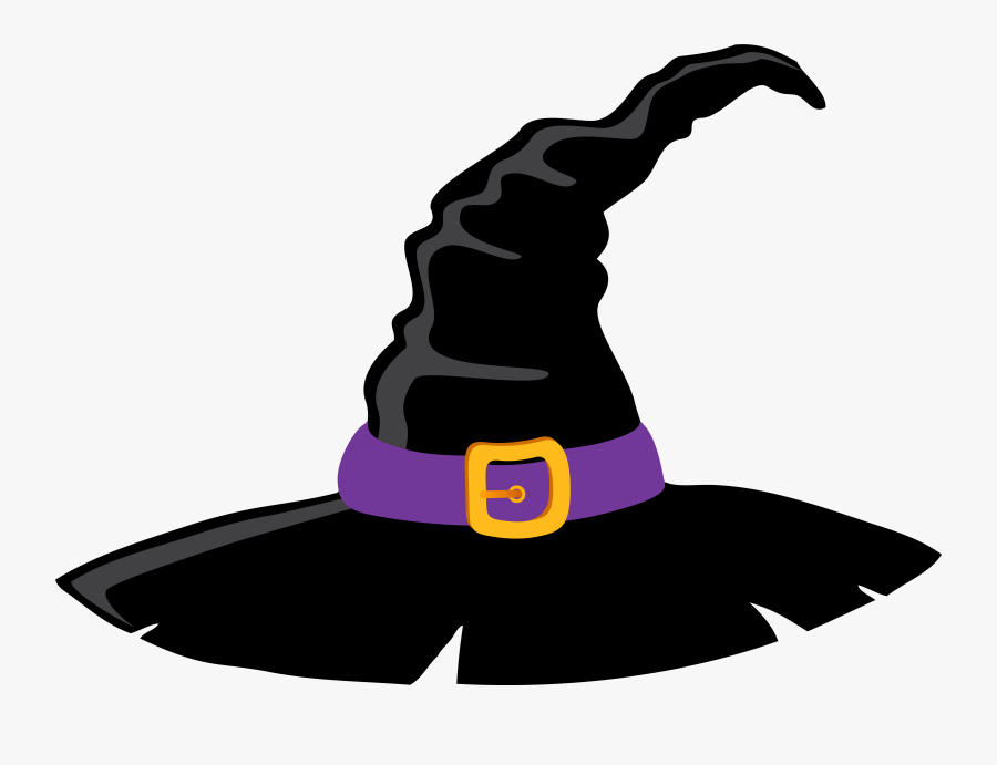 Witch Hat And Purple Clipart Image - Witch Hat Clipart Png, Transparent Clipart