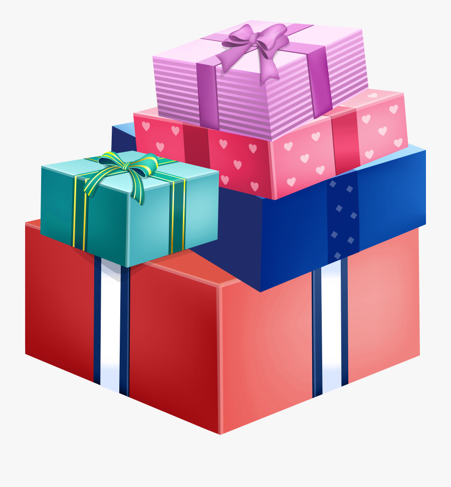 Colorful Gift Boxes Png Clipart, Transparent Clipart
