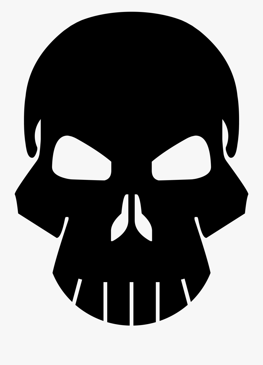 Punisher Human Skull Symbolism Logo Bone - Punisher Transparent Skull Logo, Transparent Clipart