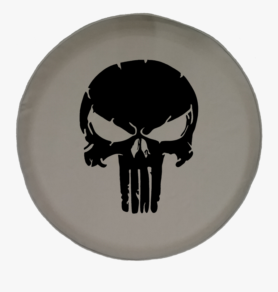 Cracked Punisher Skull With Angry Eyes Offroad Jeep - Punisher Skull, Transparent Clipart
