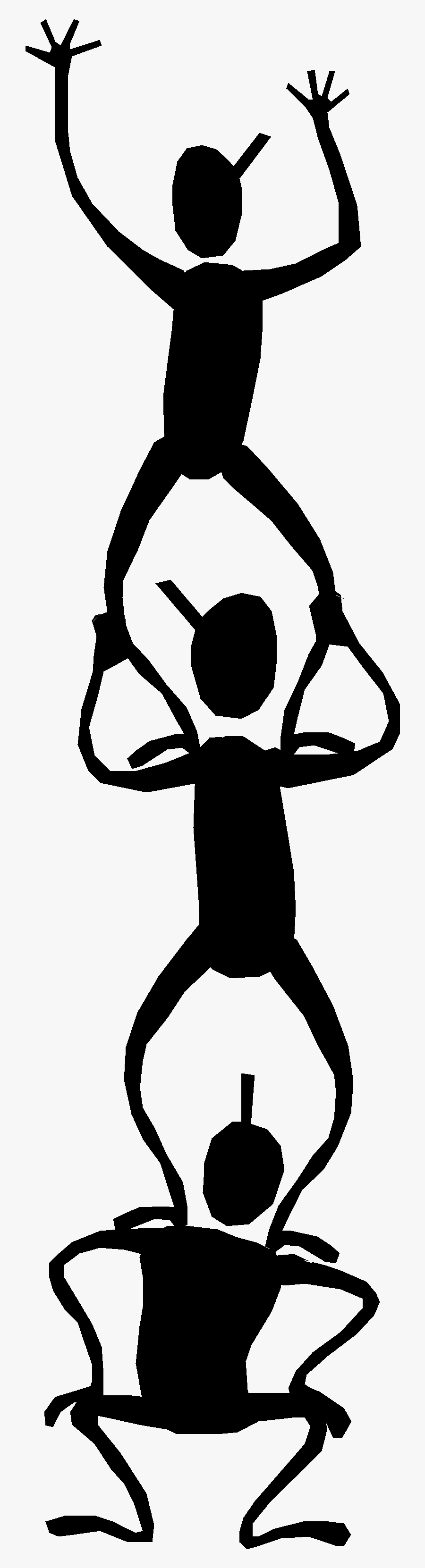 Idea Clipart Main Idea - People Standing On Shoulders, Transparent Clipart