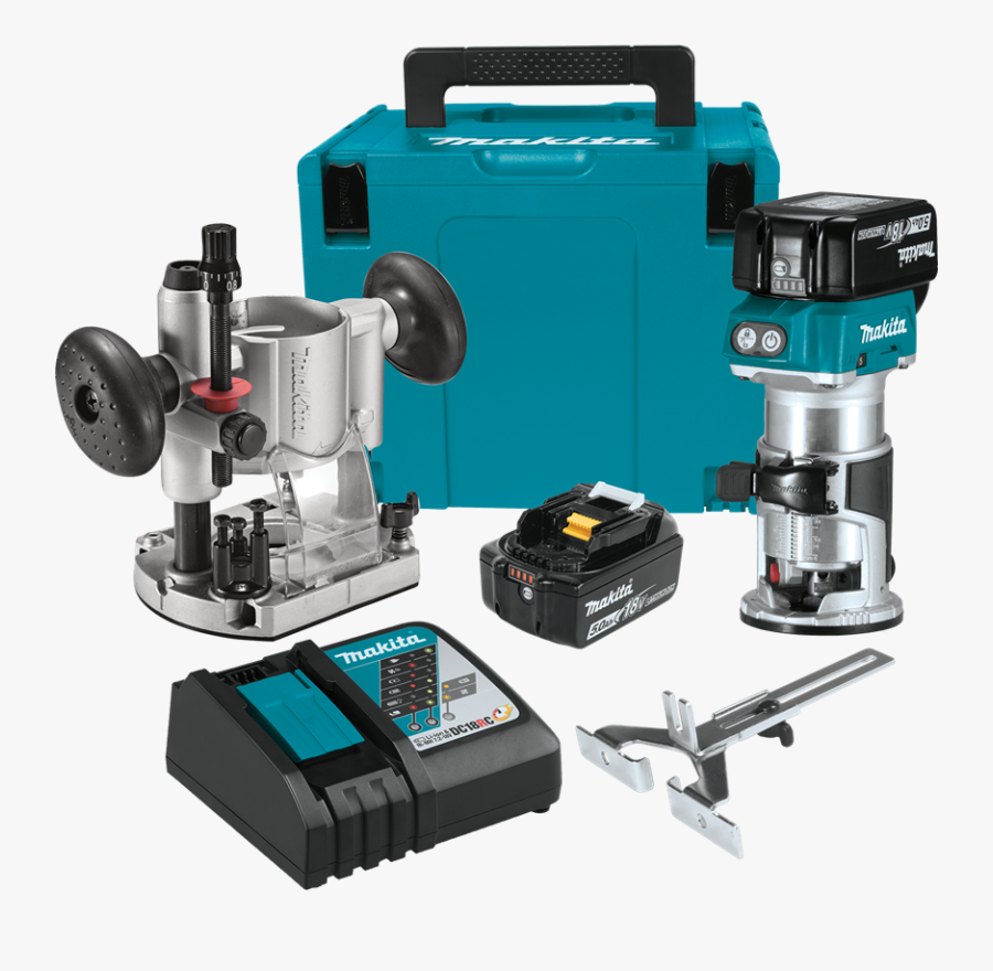Clip Art Usa Product Details Xtr - Makita 18v Router Kit, Transparent Clipart