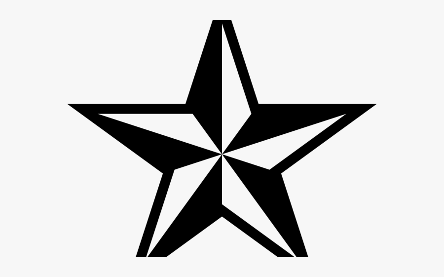 Army Clipart Black And White - Black And White Star Free Clip Art, Transparent Clipart