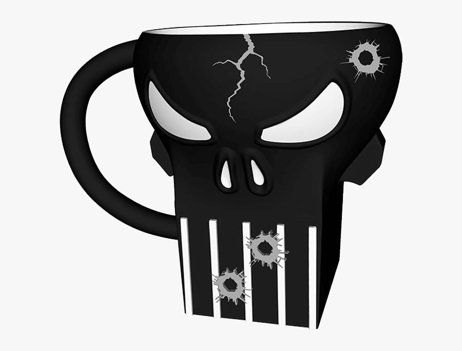 Marvel Punisher Sculpted Mug - Illustration, Transparent Clipart