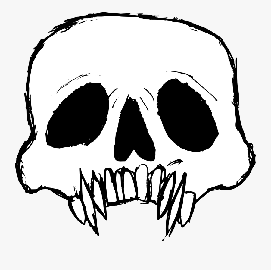 Skull Drawing Png, Transparent Clipart