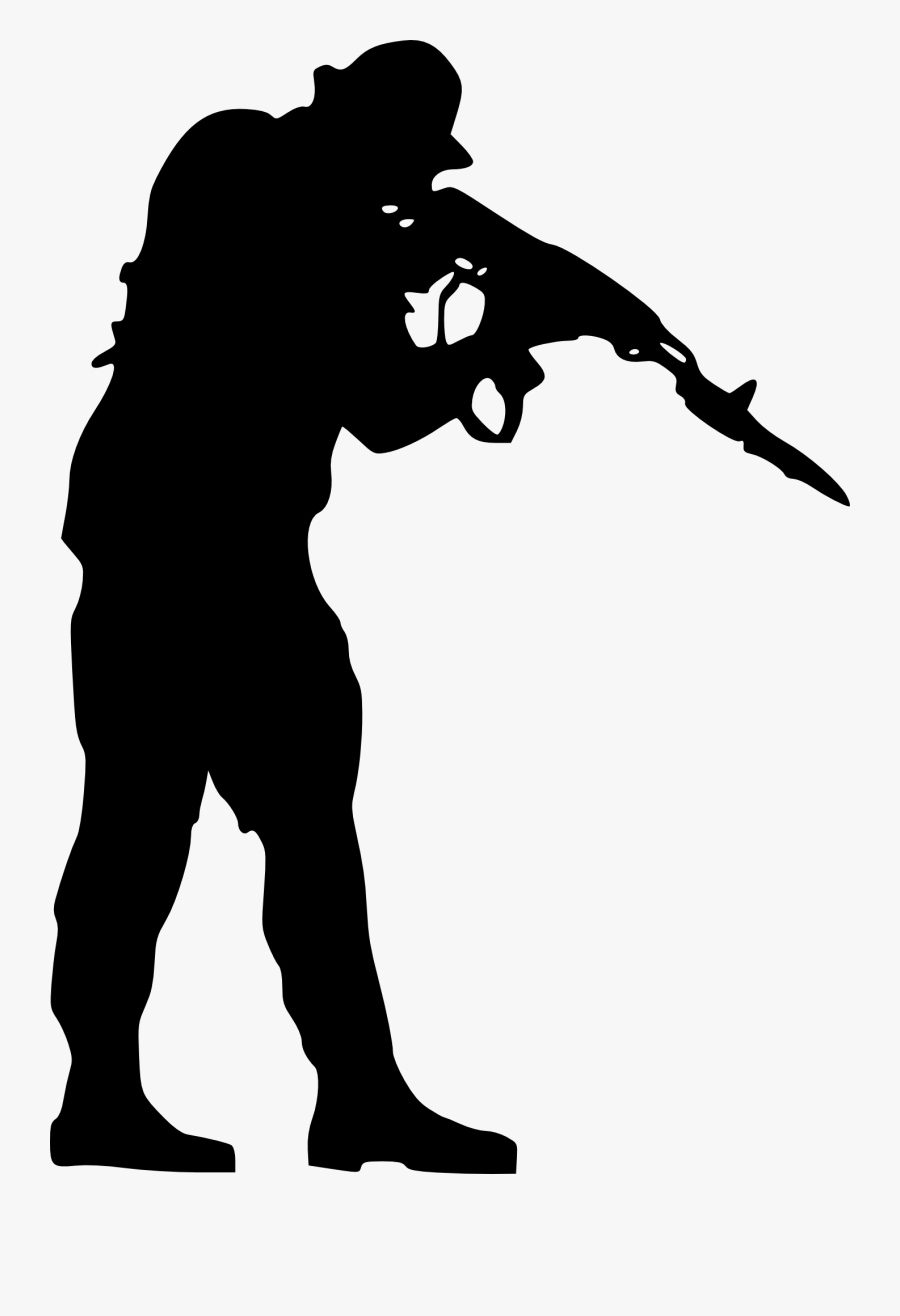 Army Clipart Transparent - Soldier Silhouette Png, Transparent Clipart