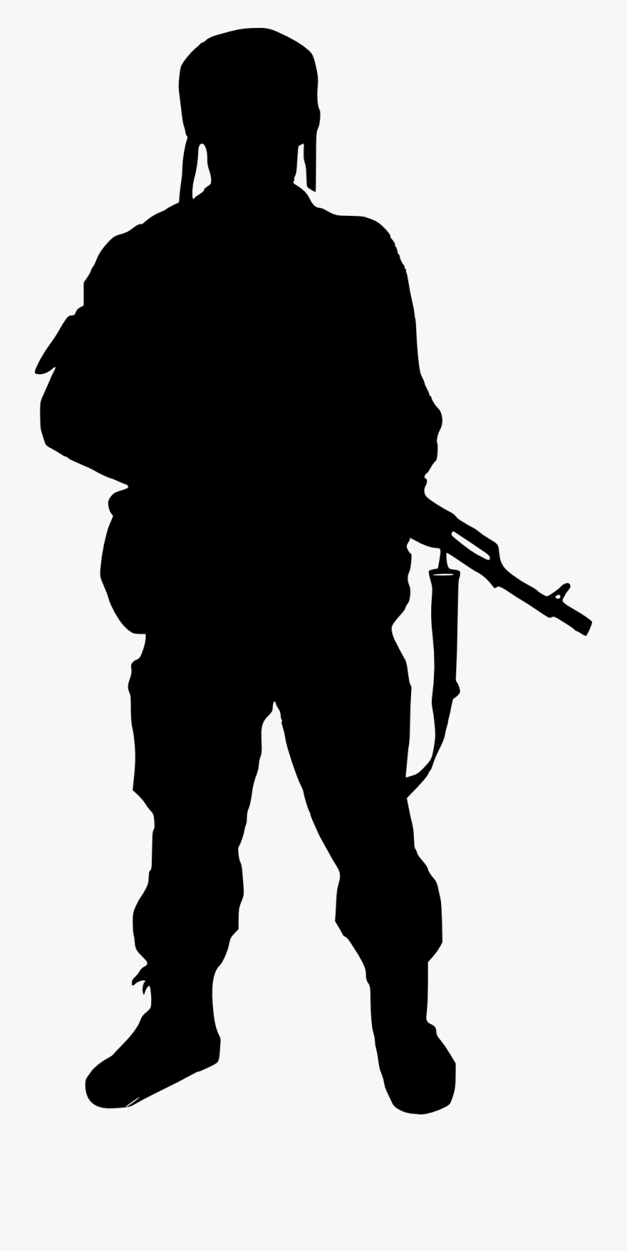 10 Soldier Silhouette - Soldier Ww1 No Background, Transparent Clipart