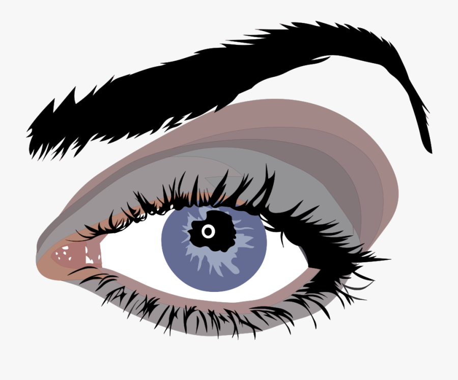 Transparent Girl With Brown Hair And Brown Eyes Clipart - Eyelash Vector Png, Transparent Clipart