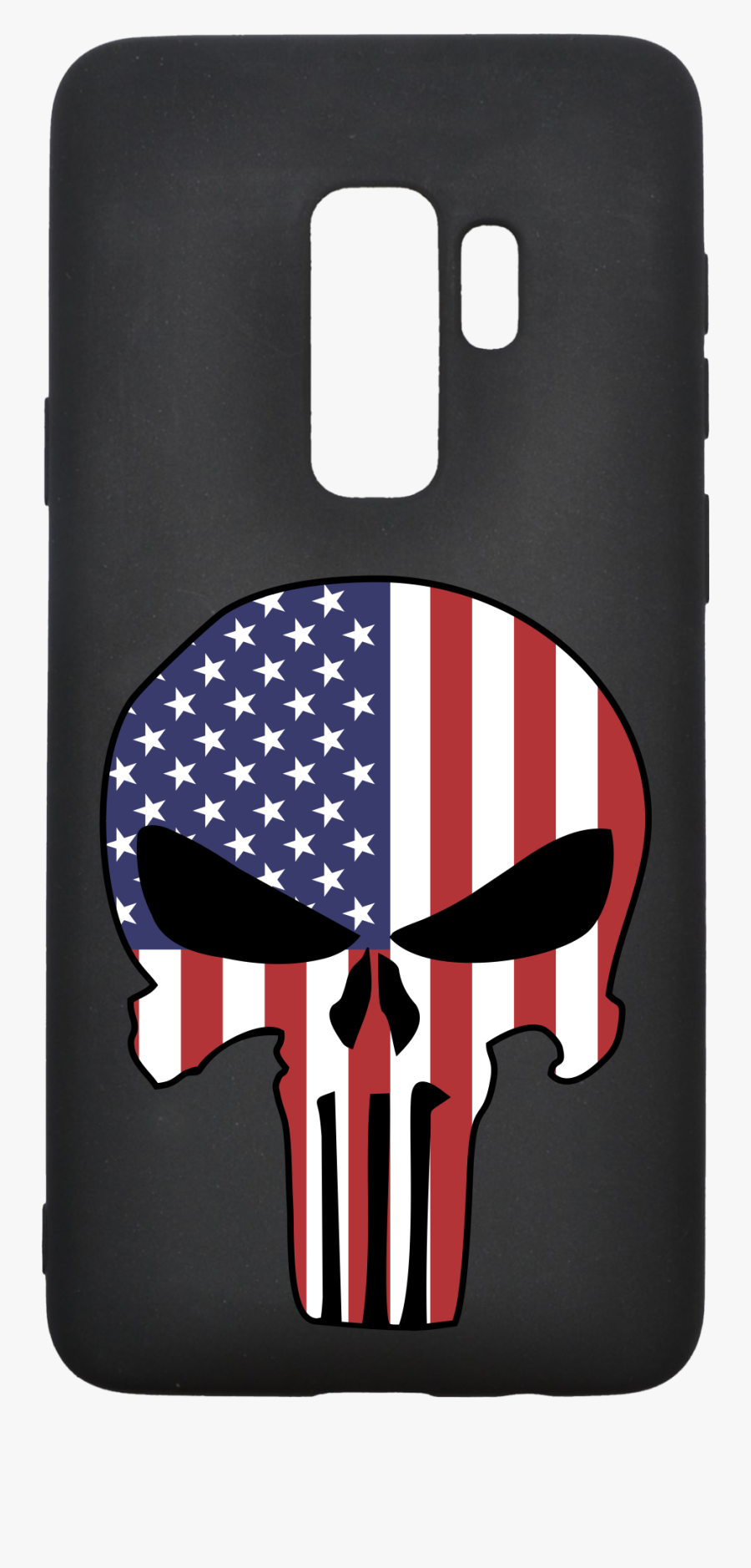 Transparent Punisher Skull Png - American Flag Punisher Skull, Transparent Clipart