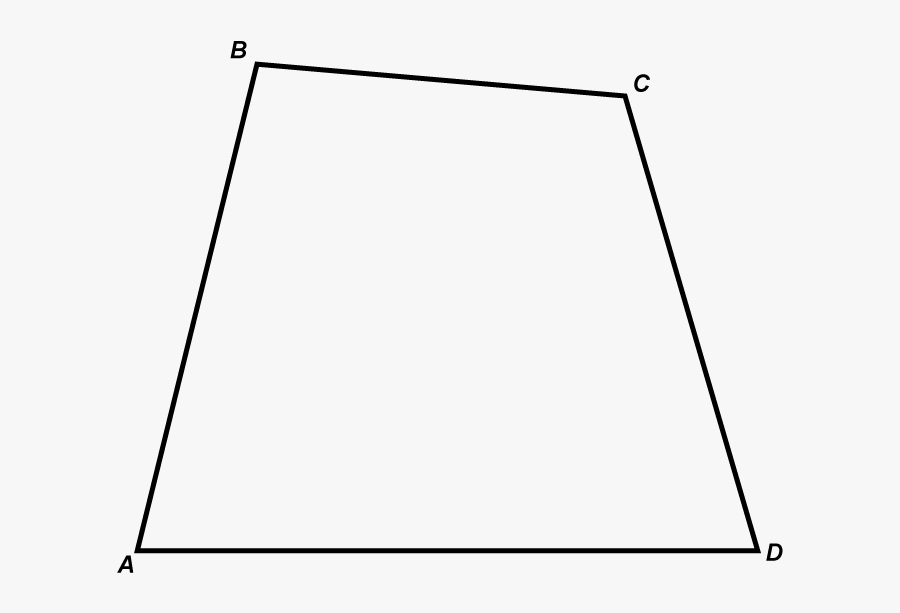Math Clip Art - Quadrilateral Clipart Black And White, Transparent Clipart