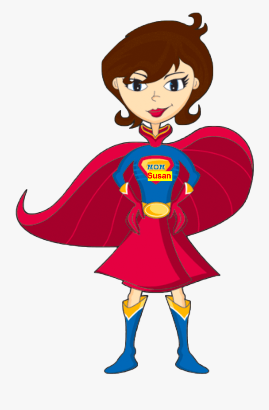 Neighbors Clipart Greeting Person - Super Nanay, Transparent Clipart