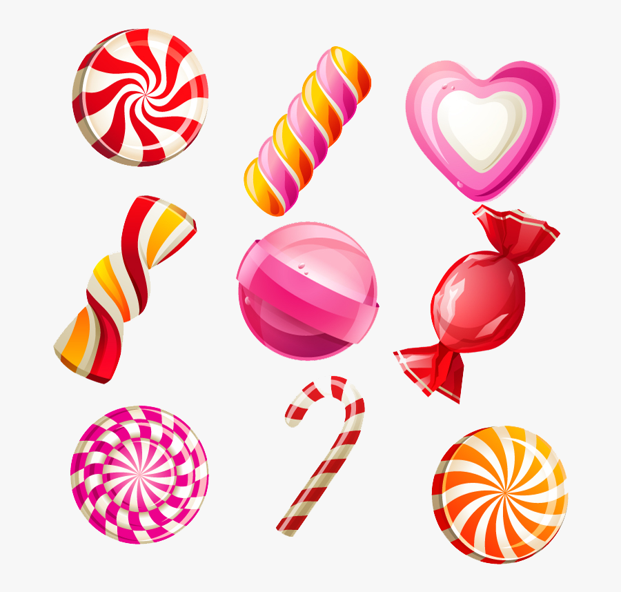 Png Stock Bonbon Bear Candy Sweetness Colored Pattern - Candies Cartoon, Transparent Clipart