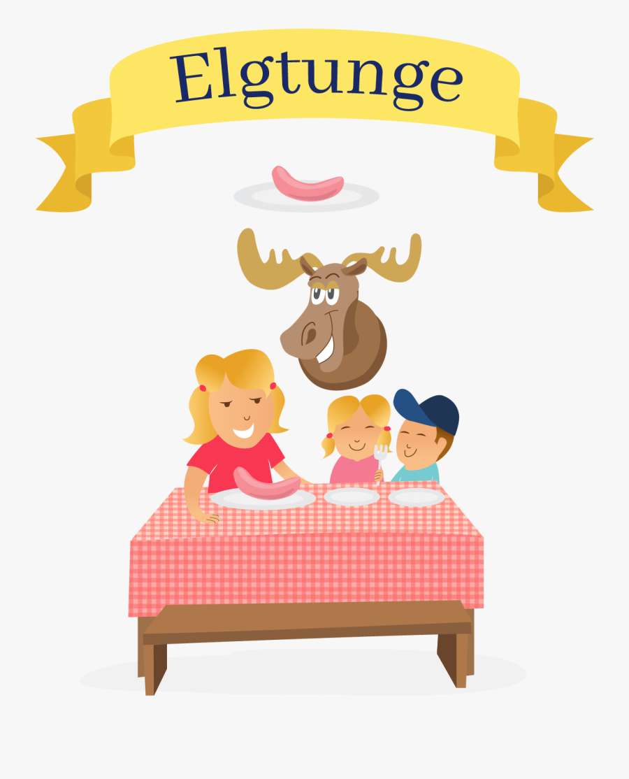 Elgtunge - Cartoon, Transparent Clipart