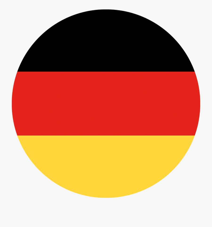 Germany Flag Round Icon, Transparent Clipart
