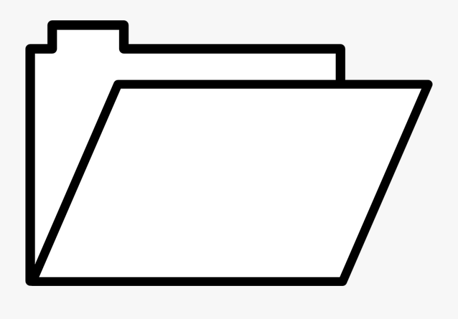 Folder, Office, File, Empty, Corporate, Flyer - Folder Png White Transparent, Transparent Clipart